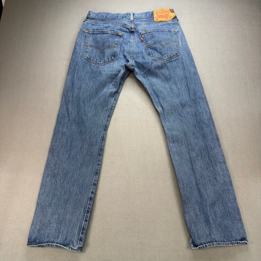 Levis 501 Original Fit Jeans Straight Leg Mens 32x30 (FIT 31x29) Blue Denim Work